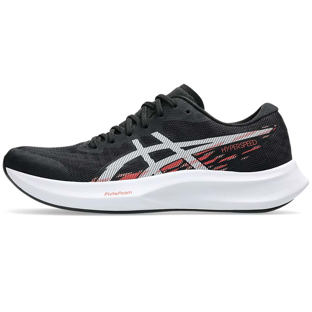 [秉宸] ASICS HYPER SPEED 4 慢跑鞋 黑白紅 一般楦 1012B677-001, , large
