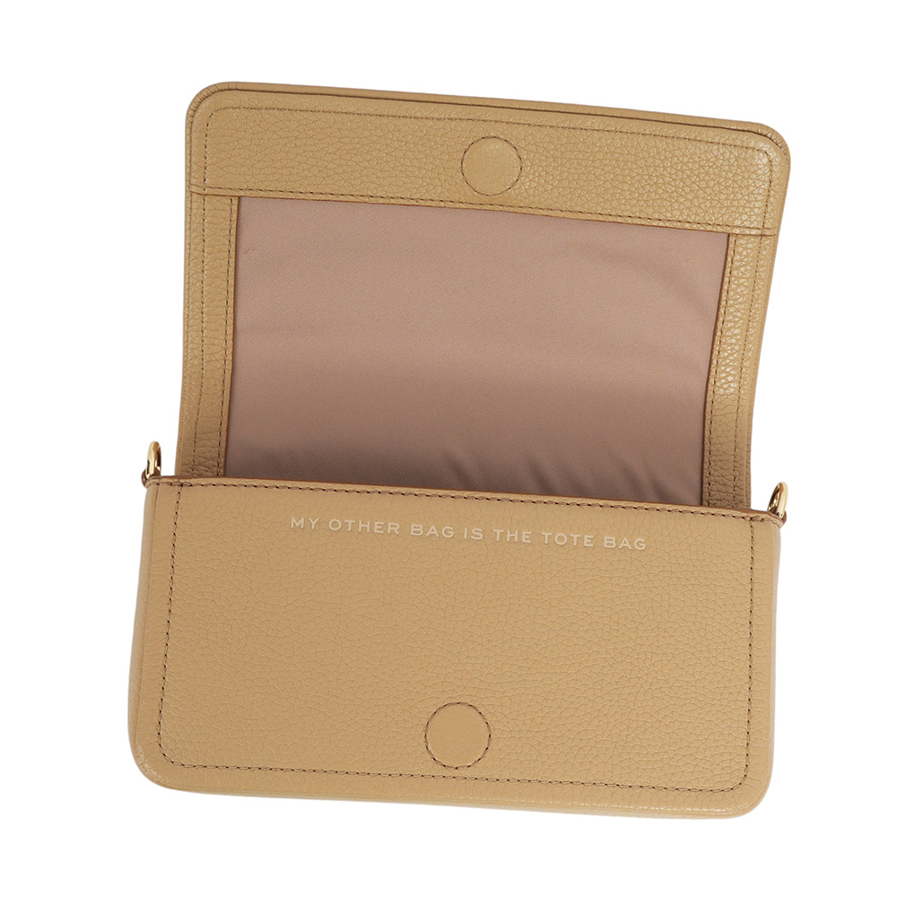 MARC JACOBS 粒面皮革迷你斜背包WOC/手拿包/駝色, , large