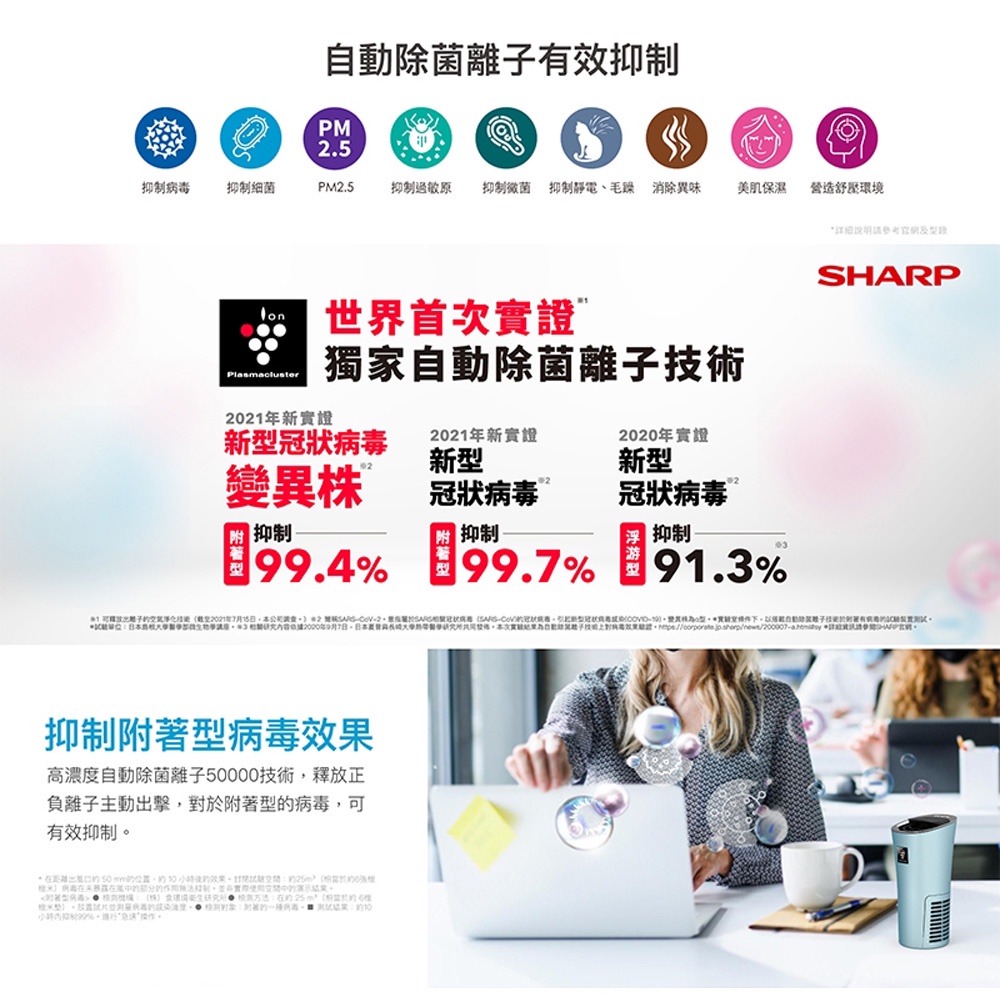 SHARP 夏普 好空氣隨行杯 隨身型空氣淨化器 IG-NX2T, , large