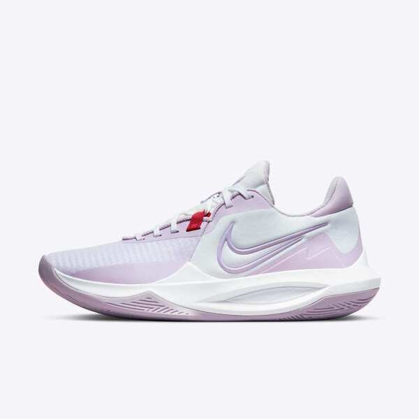 [Kixpress] Nike Precision VI 男 籃球鞋 運動鞋 緩震 疾速型 球鞋 白 粉紫 [DD9535-100], , large