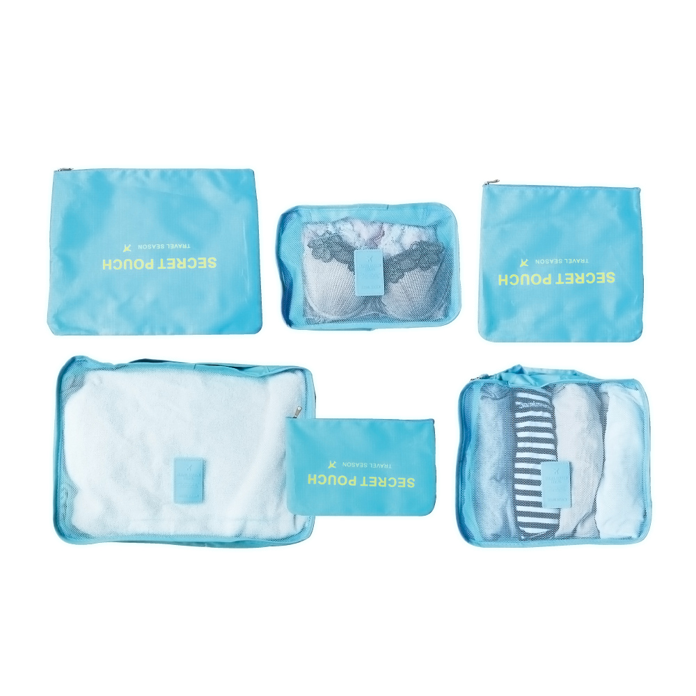 Travel Season Travel Bag color 6pcs Light Blue, , large