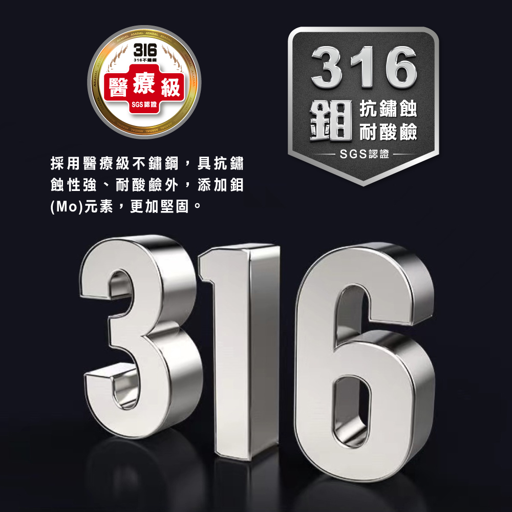 【美國MotherGoose鵝媽媽】醫療級316不鏽鋼 利歐IH導磁七層複合金不沾炒鍋33cm, , large