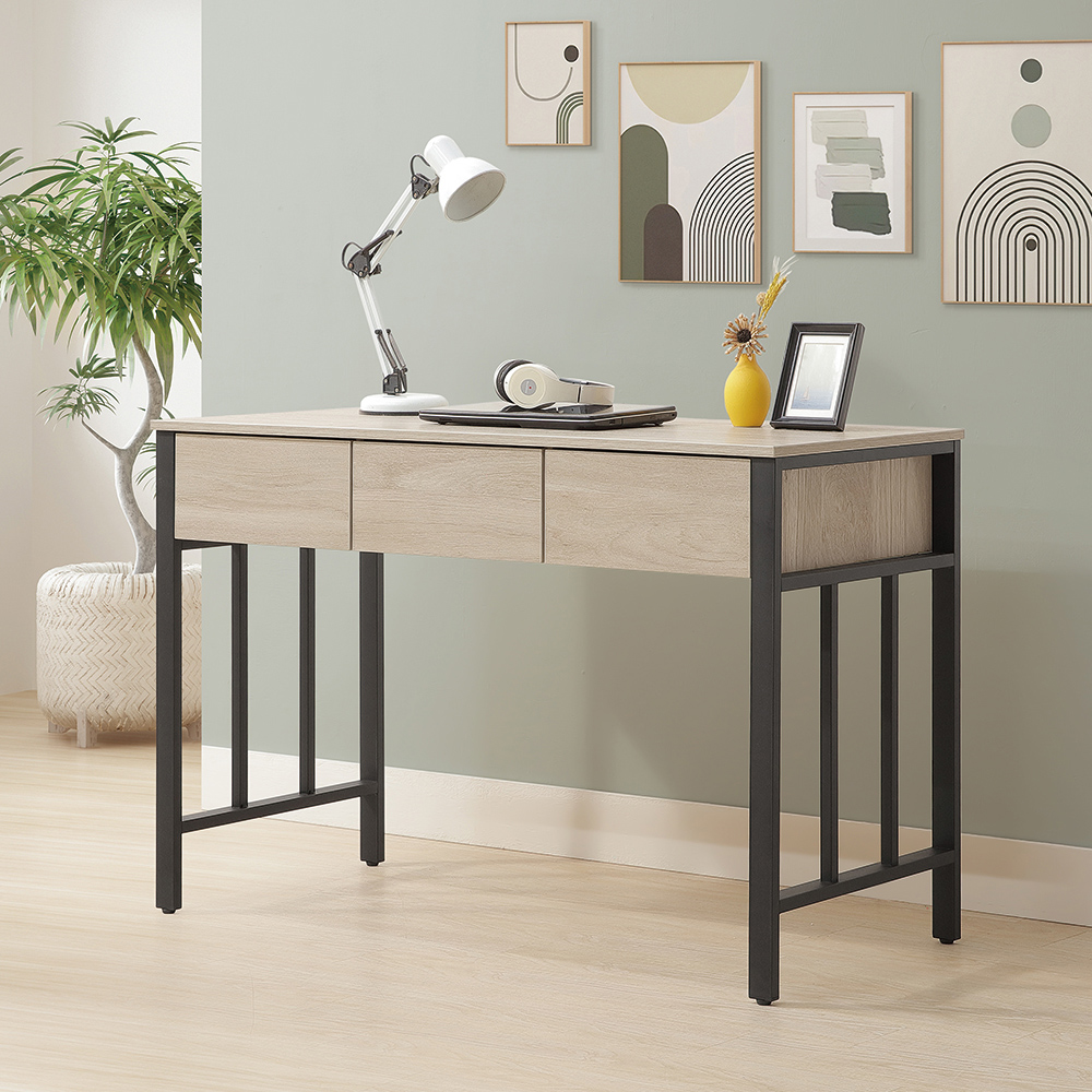 【唯熙傢俱】曼蒂橡木色4尺書桌, , large