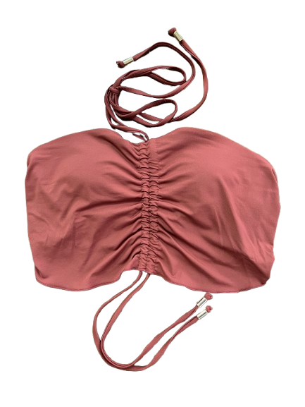 QXHEE.T. 台灣製．前中抽皺蝴蝶造型綁帶後釦泳裝QX-H426a 黑底黃花M, , large