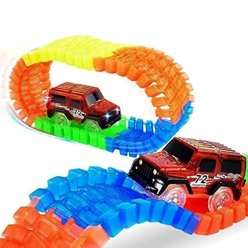 6cm電動軌道車補充包 (車子1台 56pcs) 顏色隨機, , large