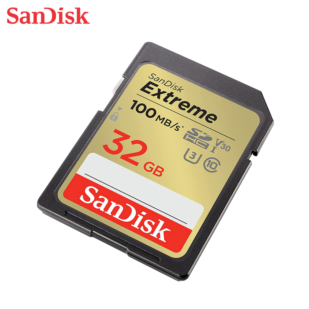 【SanDisk】Extreme 32G SDHC V30 C10 UHS-I U3 記憶卡, , large