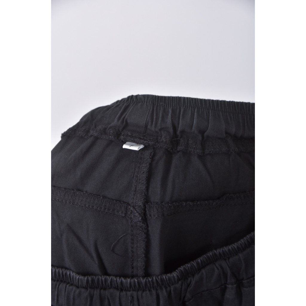 (XL) 高腰寬鬆黑色長褲二手衣, , large