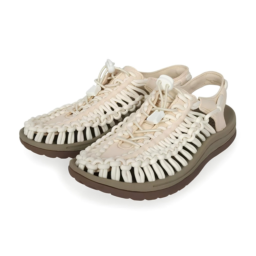 DIADORA迪亞多那 水陸兩用編織涼鞋 女鞋 簡約 時尚 休閒 好穿脫 束扣 彈性 輕量 緩震 舒適 抓地 防滑 米白