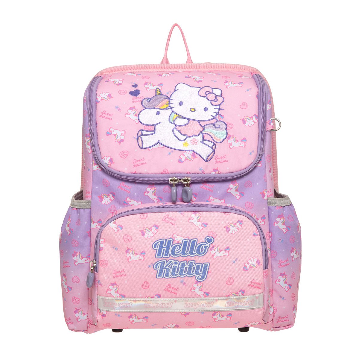 【IMPACT 怡寶】Hello Kitty幻彩獨角獸超輕羽量型護脊書包 /個 IMKT6013PK, , large