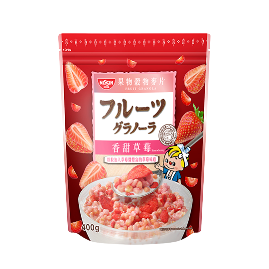 Nissin Strawberry Granola, , large