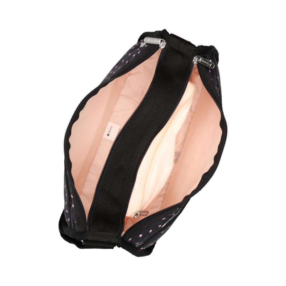 Lesportsac Deluxe Everyday Bag 經典斜背包 送禮-粉色點滴, , large