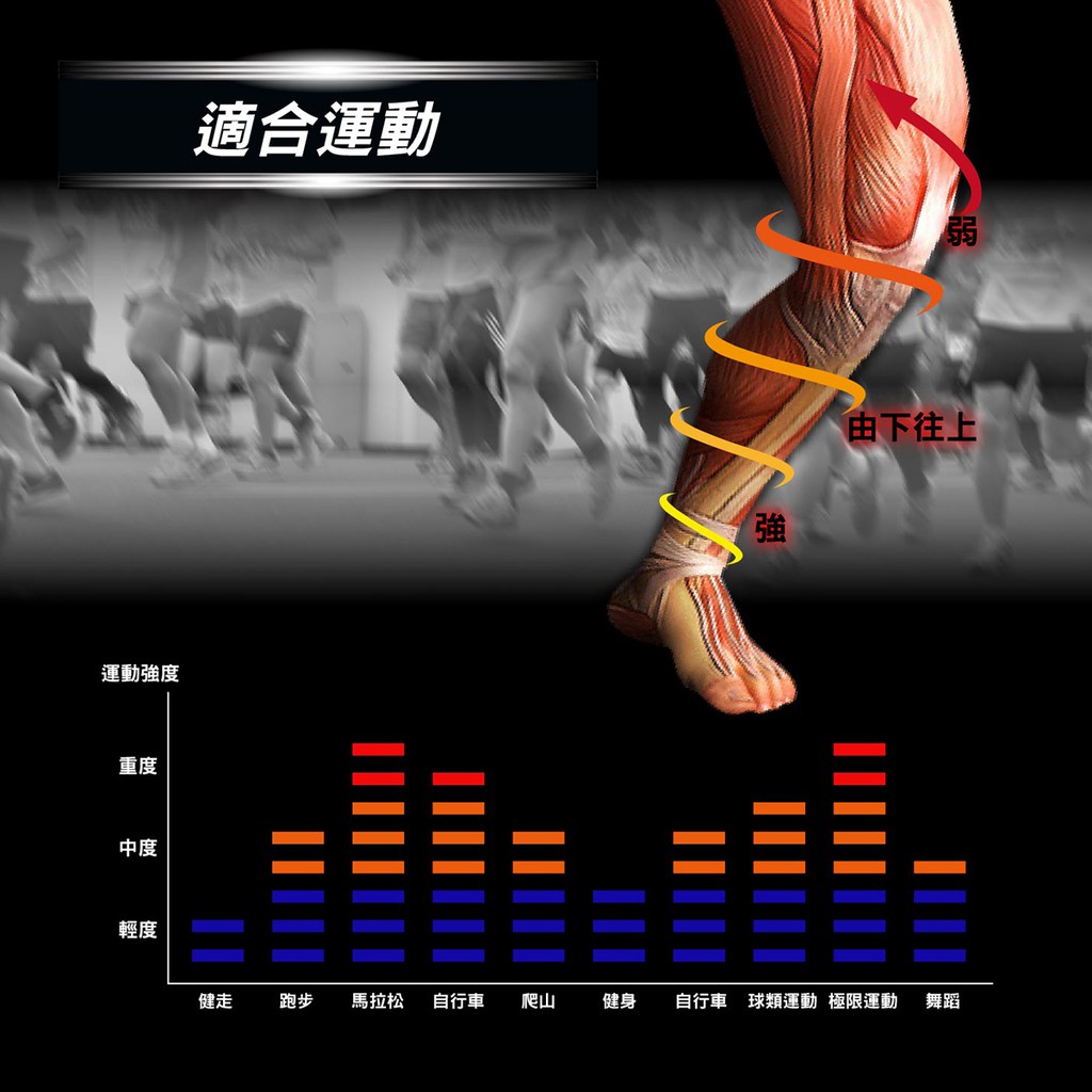 【AREX SPORT】 AS-3460 運動腿套 壓縮腿套 ( 入門款 ) 馬拉松/跑步/慢跑/運動, , large