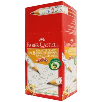 Faber-Castell輝柏 3/4學齡大三角鉛筆-36入, , large