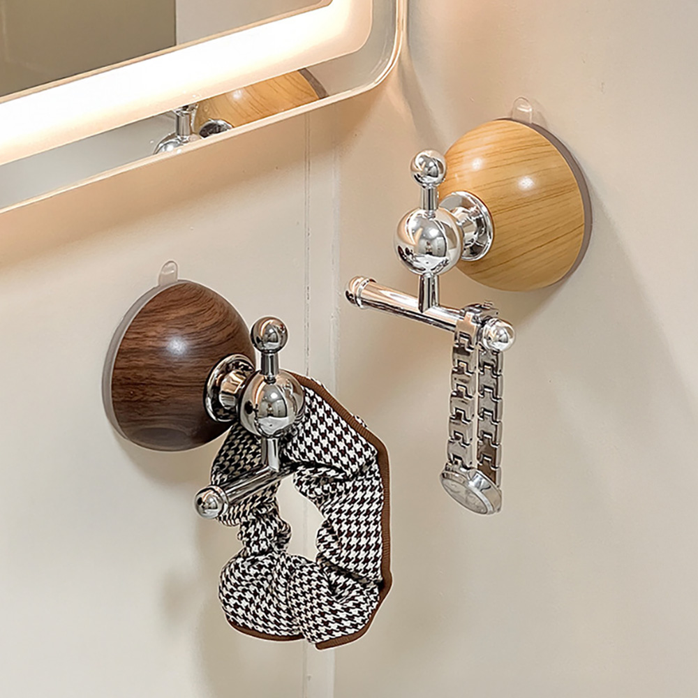 吸盤掛勾 三向掛勾 免打孔強力掛勾 承重3kg 浴室廚房收納 浴室掛勾 真空吸盤 頂掛 壁掛 T型 不傷牆面 北歐質感, , large