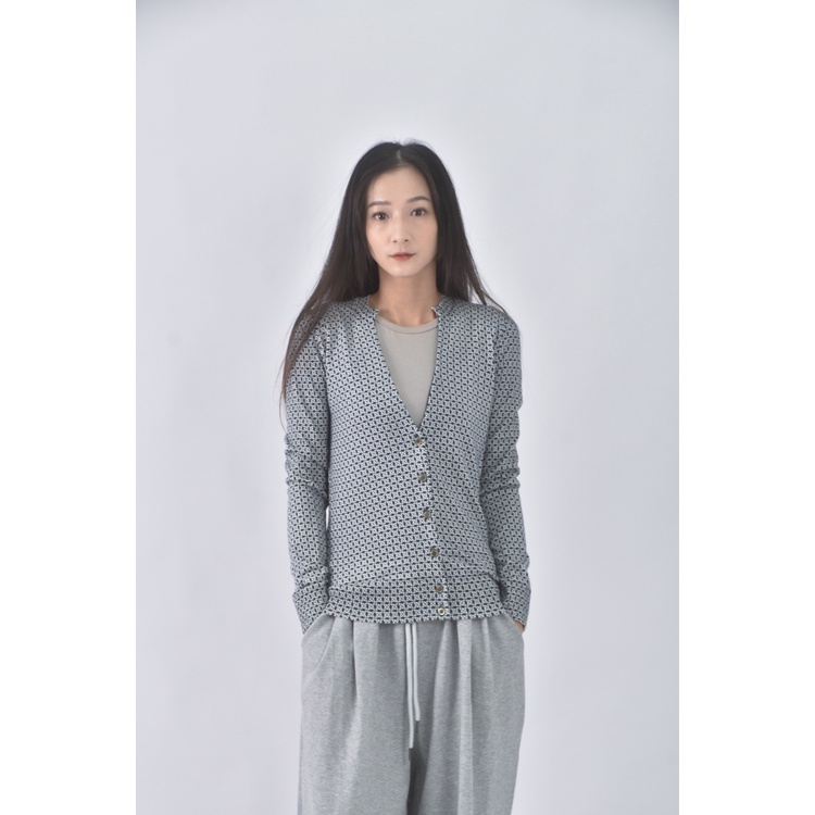 (S) nautica質感棉質花紋藍色外套二手衣