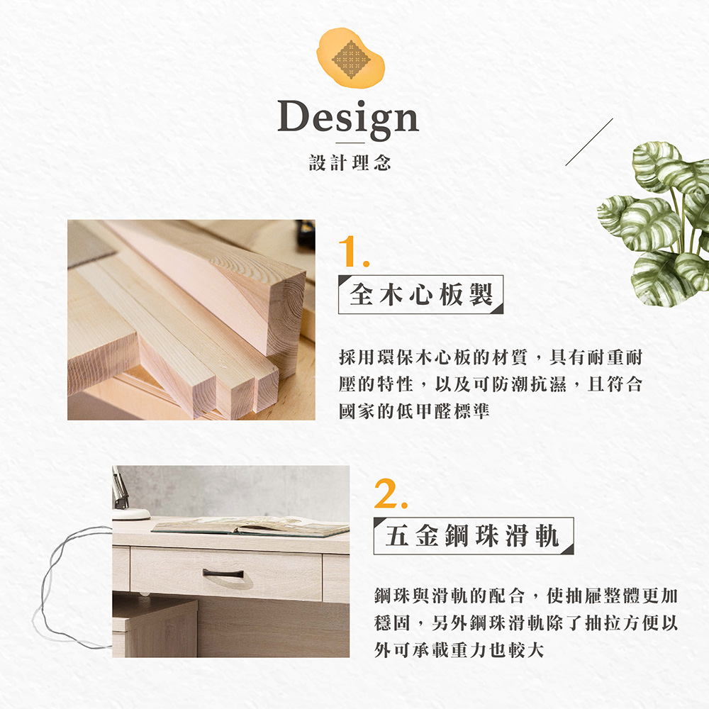 【Hampton 漢汀堡】西拉斯鋼刷白5尺三抽書桌(附USB+插座兩用座孔), , large