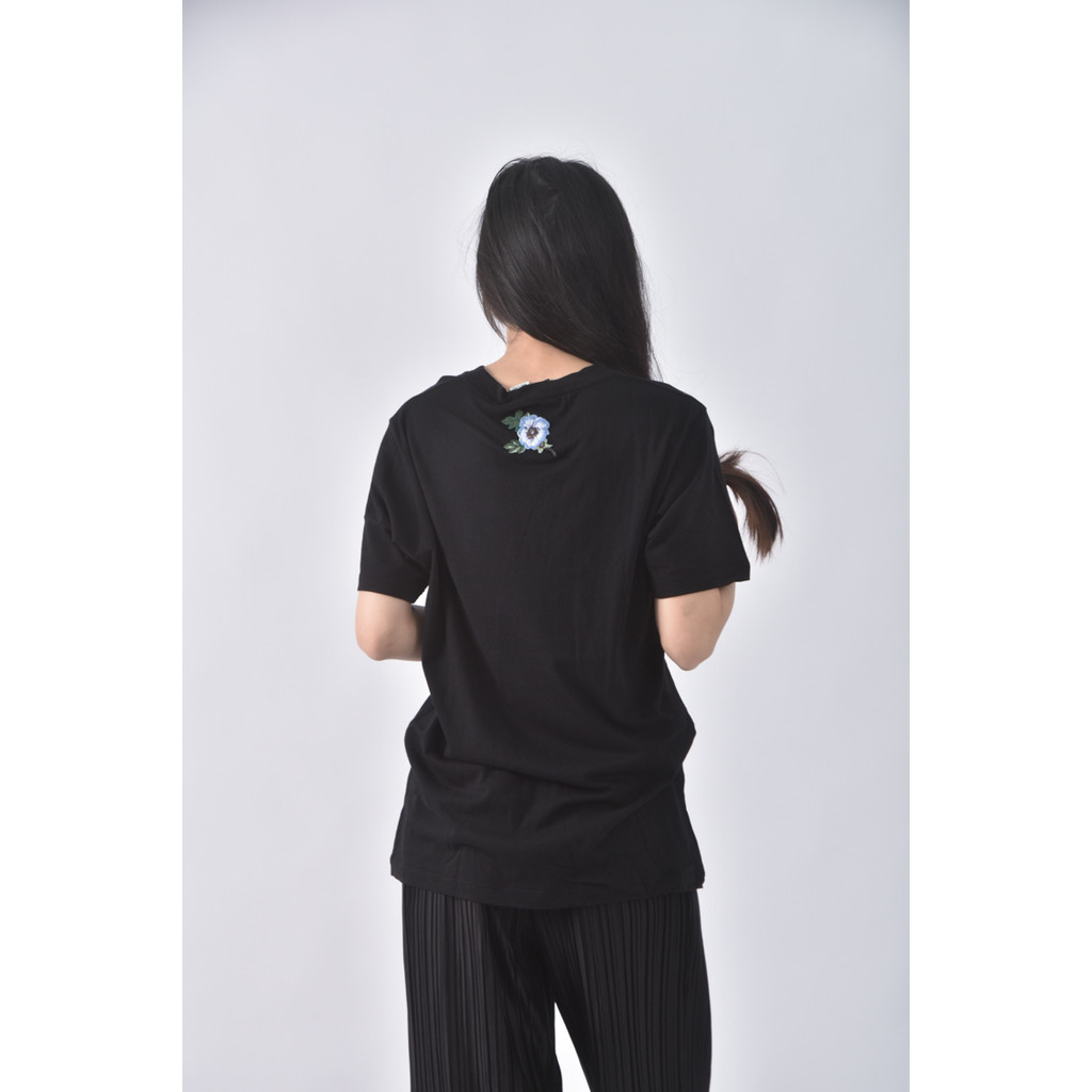 (M) gucci棉質純棉黑色短袖上衣二手衣, , large