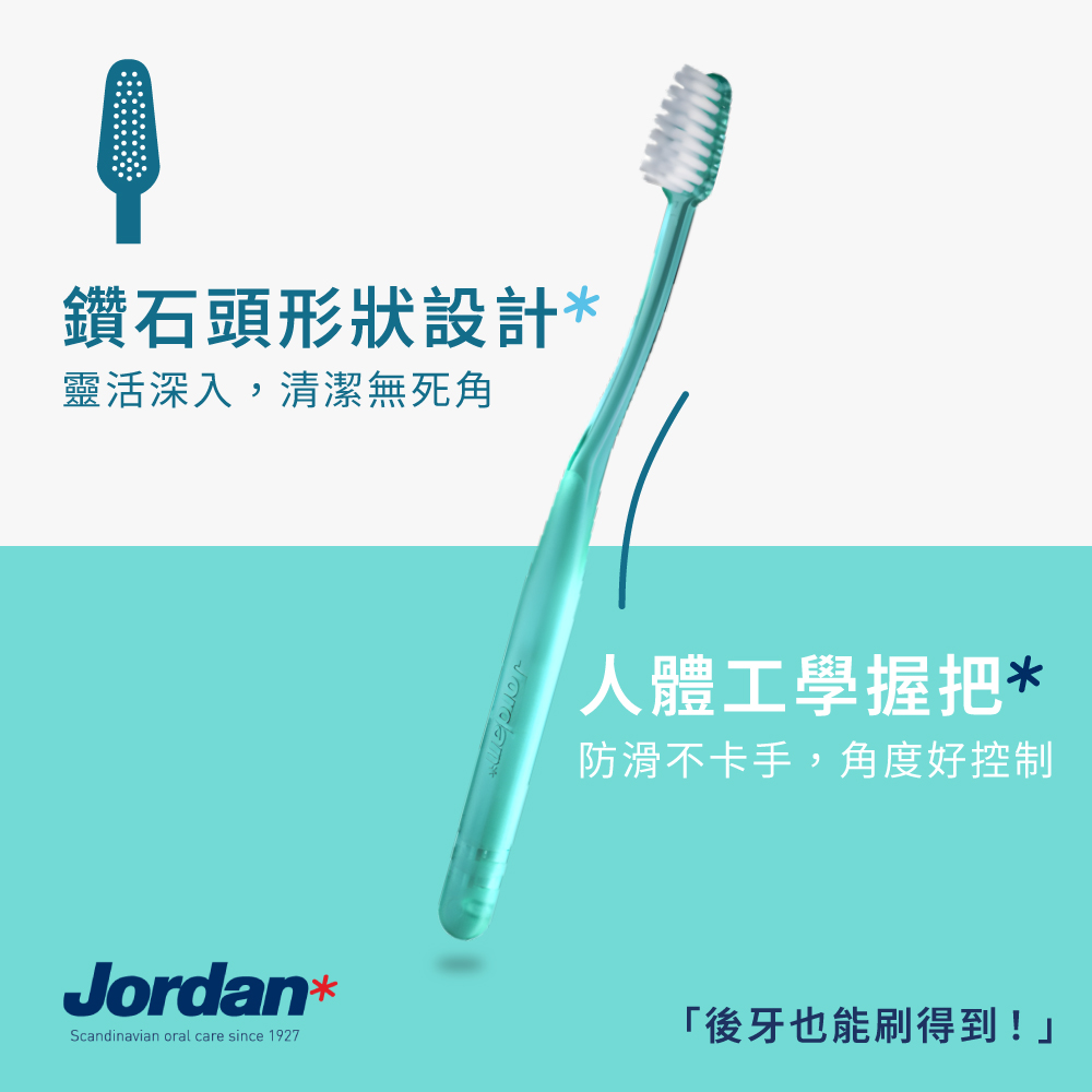 Jordan 超纖細牙刷-超軟毛 牙刷 3支入 J-01636, , large
