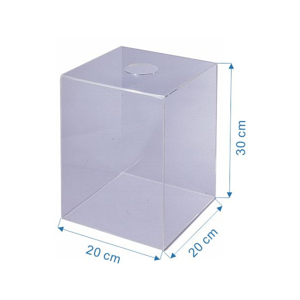 【 徠福 】壓克力摸彩箱 小 20x20x30cmx3mm /個 （訂製品，確認訂購後恕不退換貨）NO.1190, , large