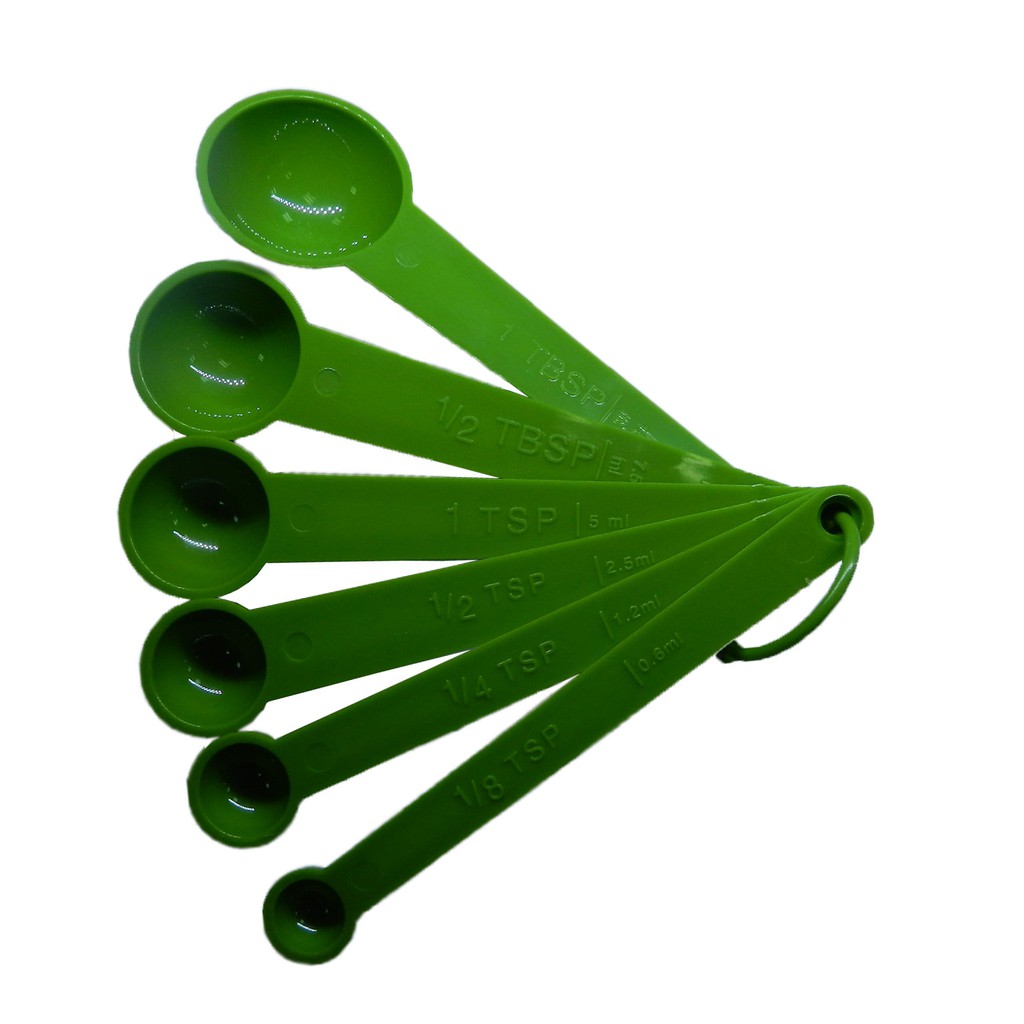 GS MALL 台灣製造 6入圓形量匙 隨機色 圓形量匙 調味量匙 調味匙 圓形匙 量匙 料理匙 湯匙 勺子, , large
