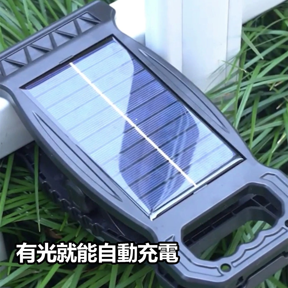 Solar-powered motion sensor light, , large