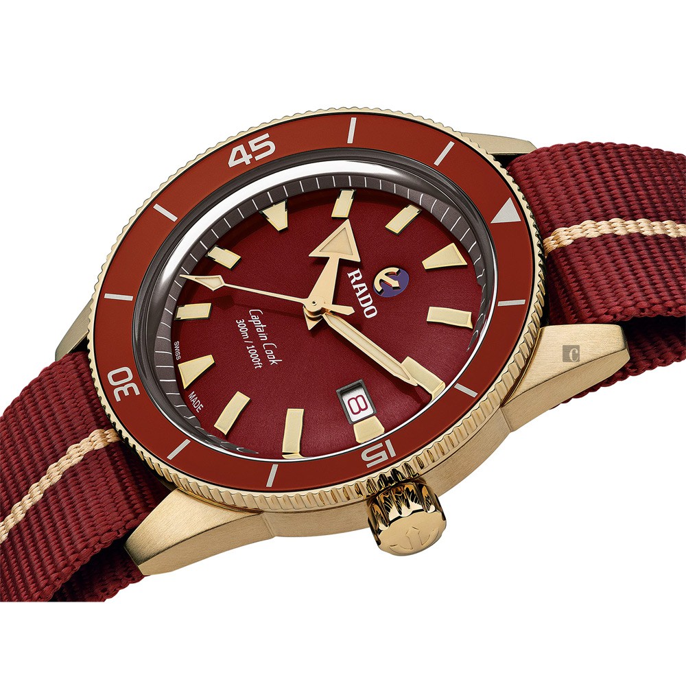 RADO 雷達 庫克船長青銅自動機械腕錶-42mm R32504407, , large