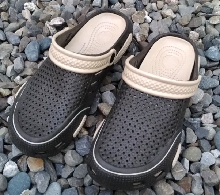 [e shoe store] Gardener shoes/Bush shoes/Croco shoes/Waterproof slippers for men Black 28CM, , large