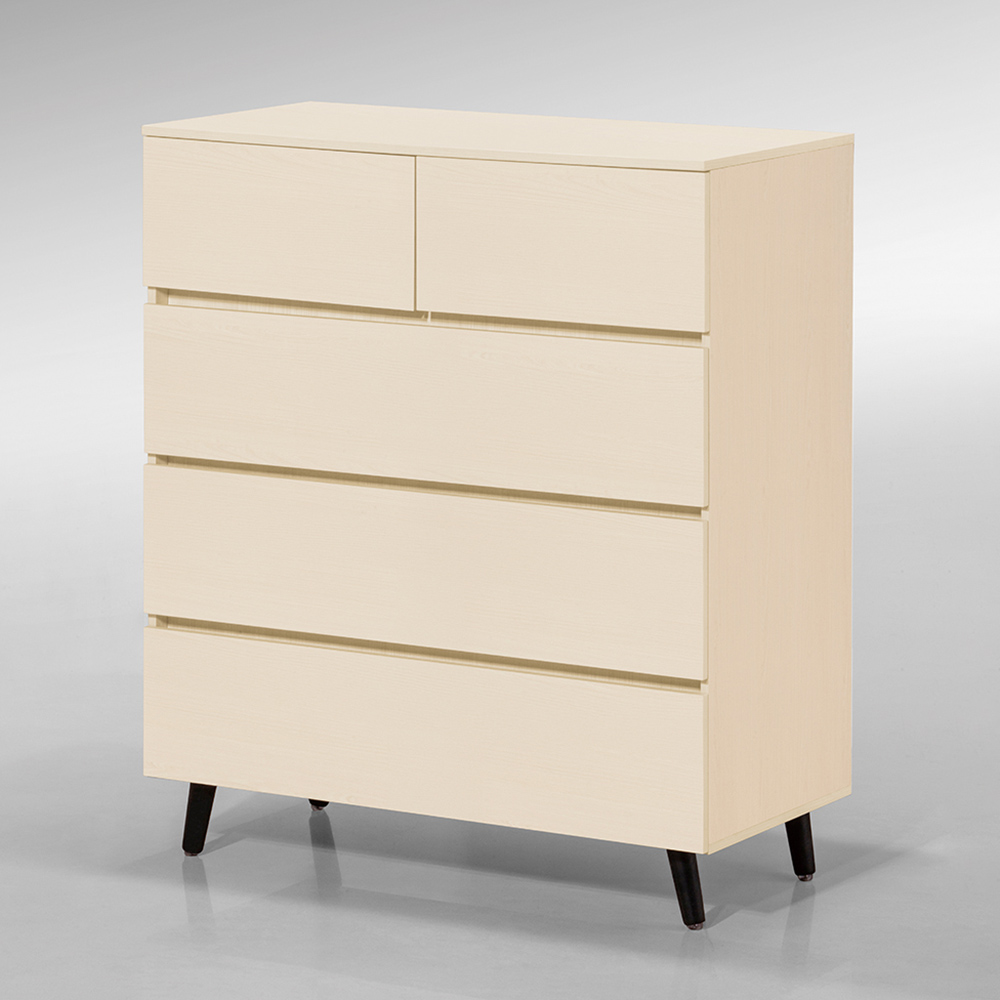 【Hampton 漢汀堡】娜塔白楓木五斗櫃, , large