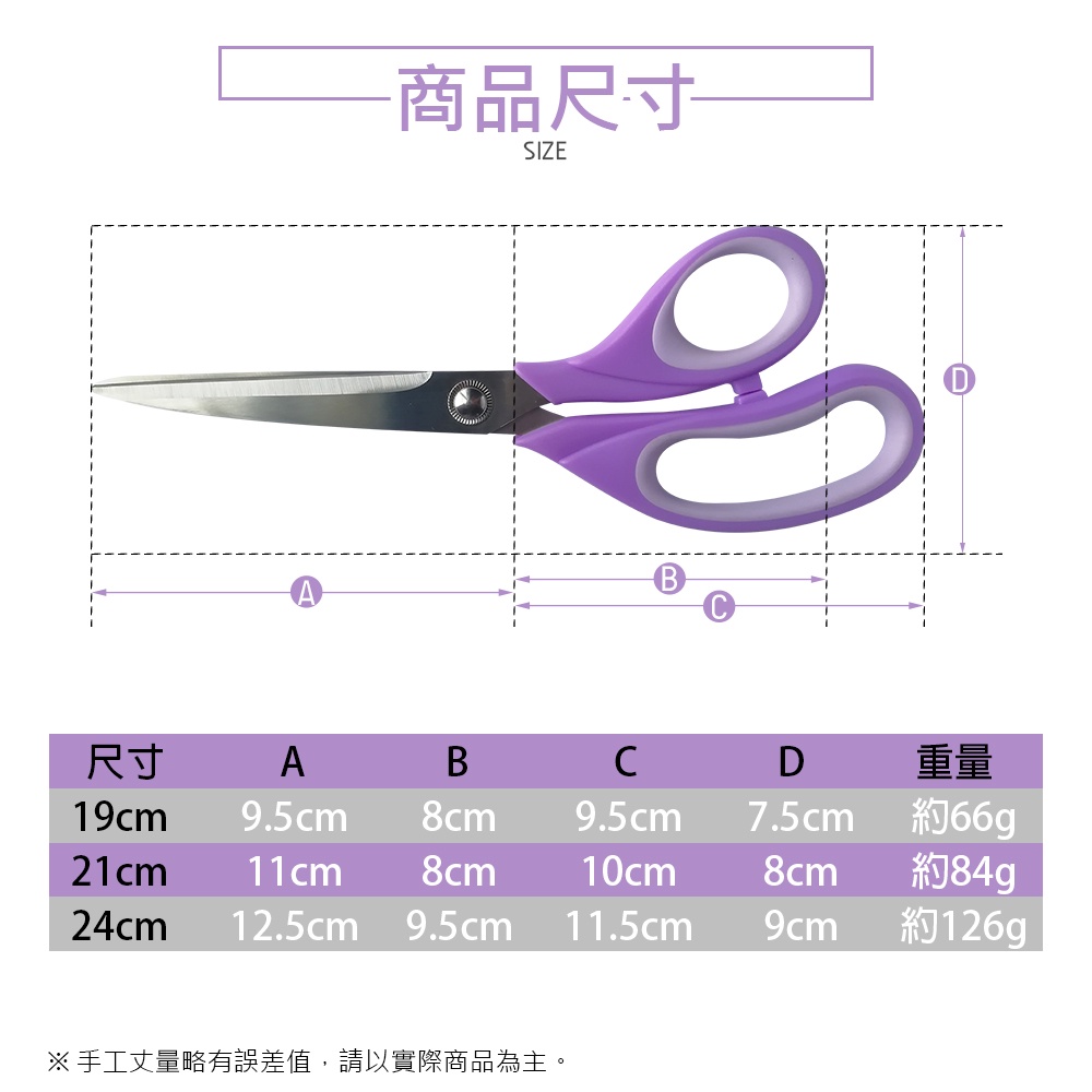 CLARE 可蕾爾 萬用型剪刀多功能事務剪刀 萬用型事務剪19cm-Leidea樂德兒, , large