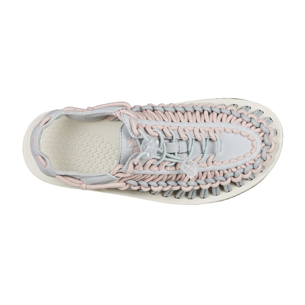 DIADORA迪亞多那 水陸兩用編織涼鞋 女鞋 簡約 時尚 休閒 好穿脫 束扣 彈性 輕量 吸震 耐磨 防滑 深藍 灰粉, , large