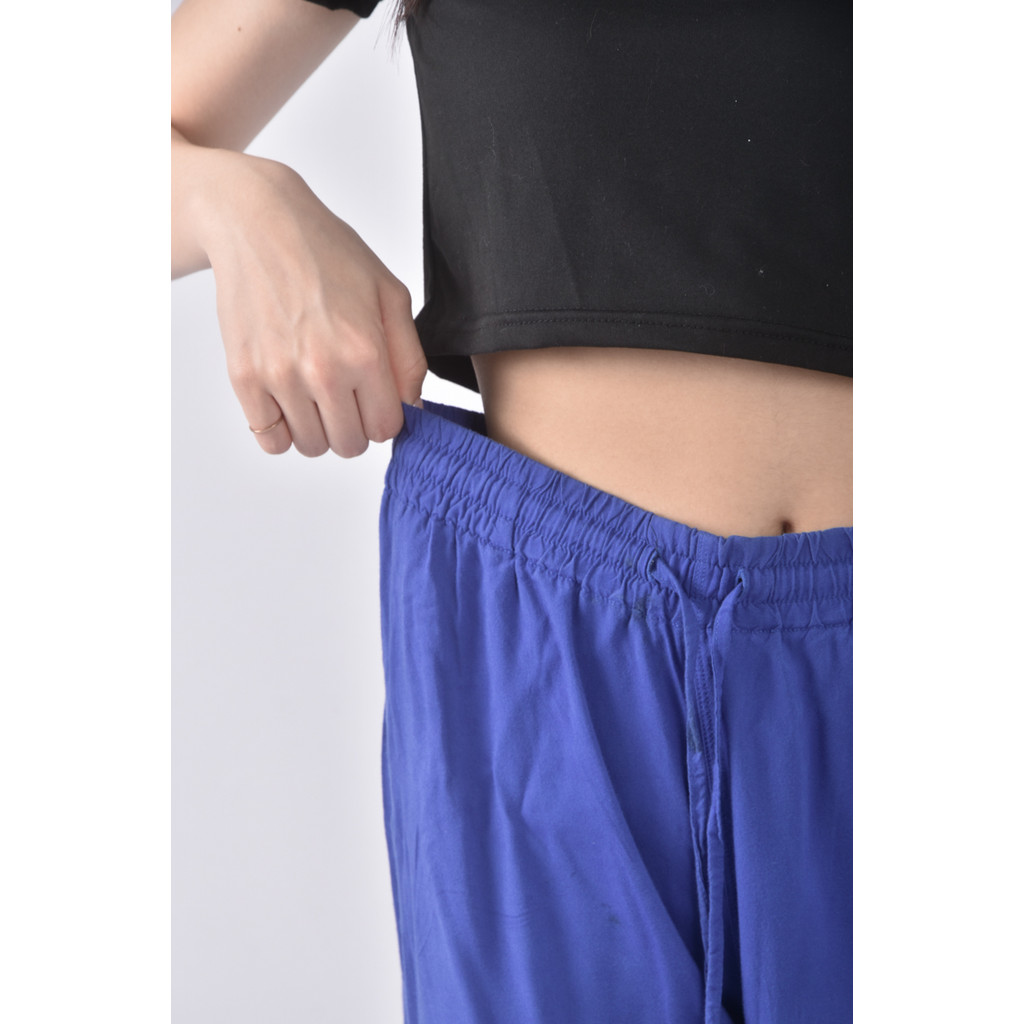 (S) uniqlo高腰寬鬆紫色長褲二手衣, , large