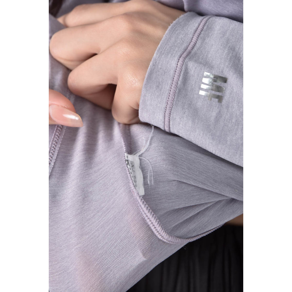 (M) mollifix褶皺紫色長袖上衣二手衣, , large