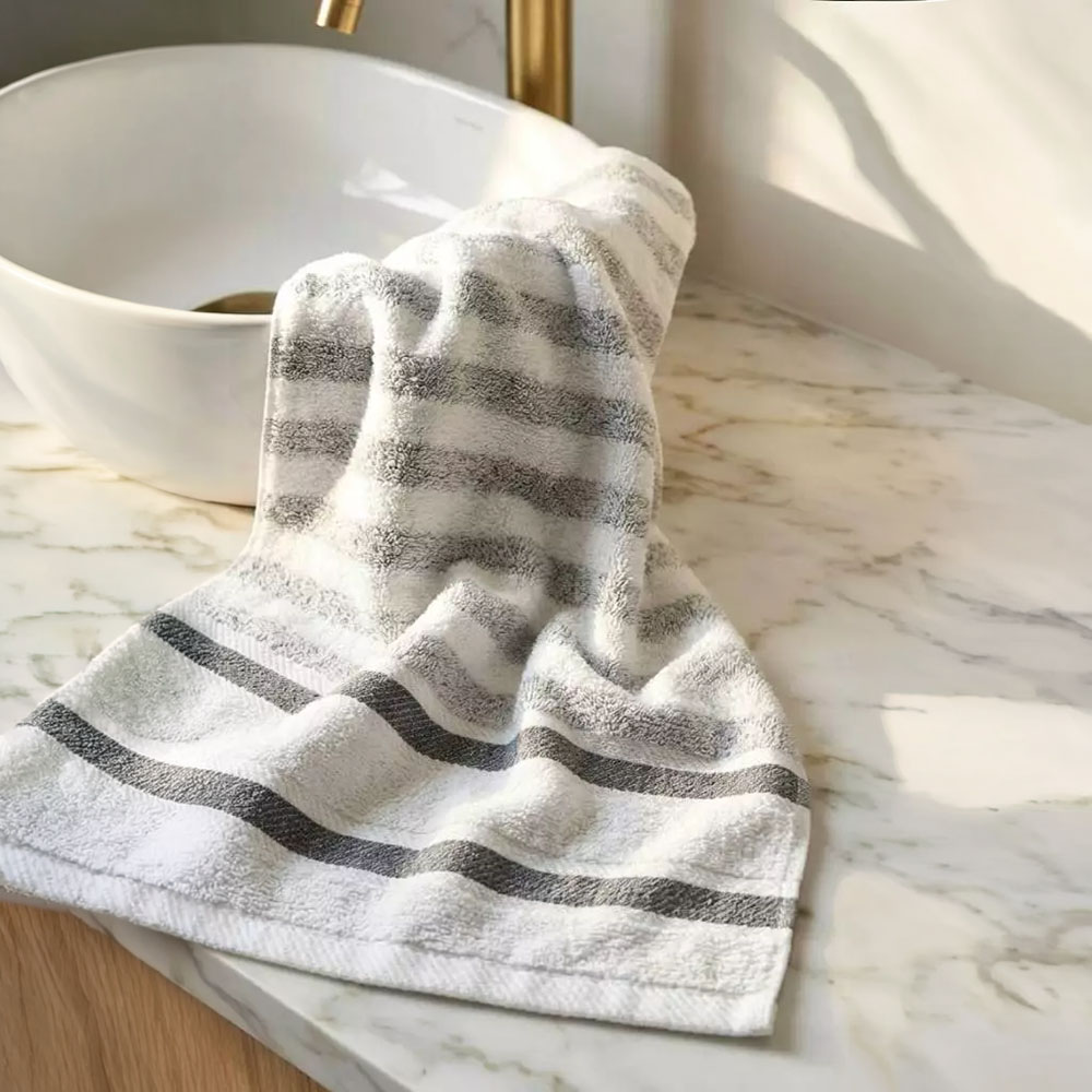 [Kai Mei Cotton] Bulk Pack: Made in Taiwan (MIT) Antibacterial & Odor-Resistant &ndash; Lightweight Soft Pure Cotton Bamboo Charcoal Towels (Set of 12), , large