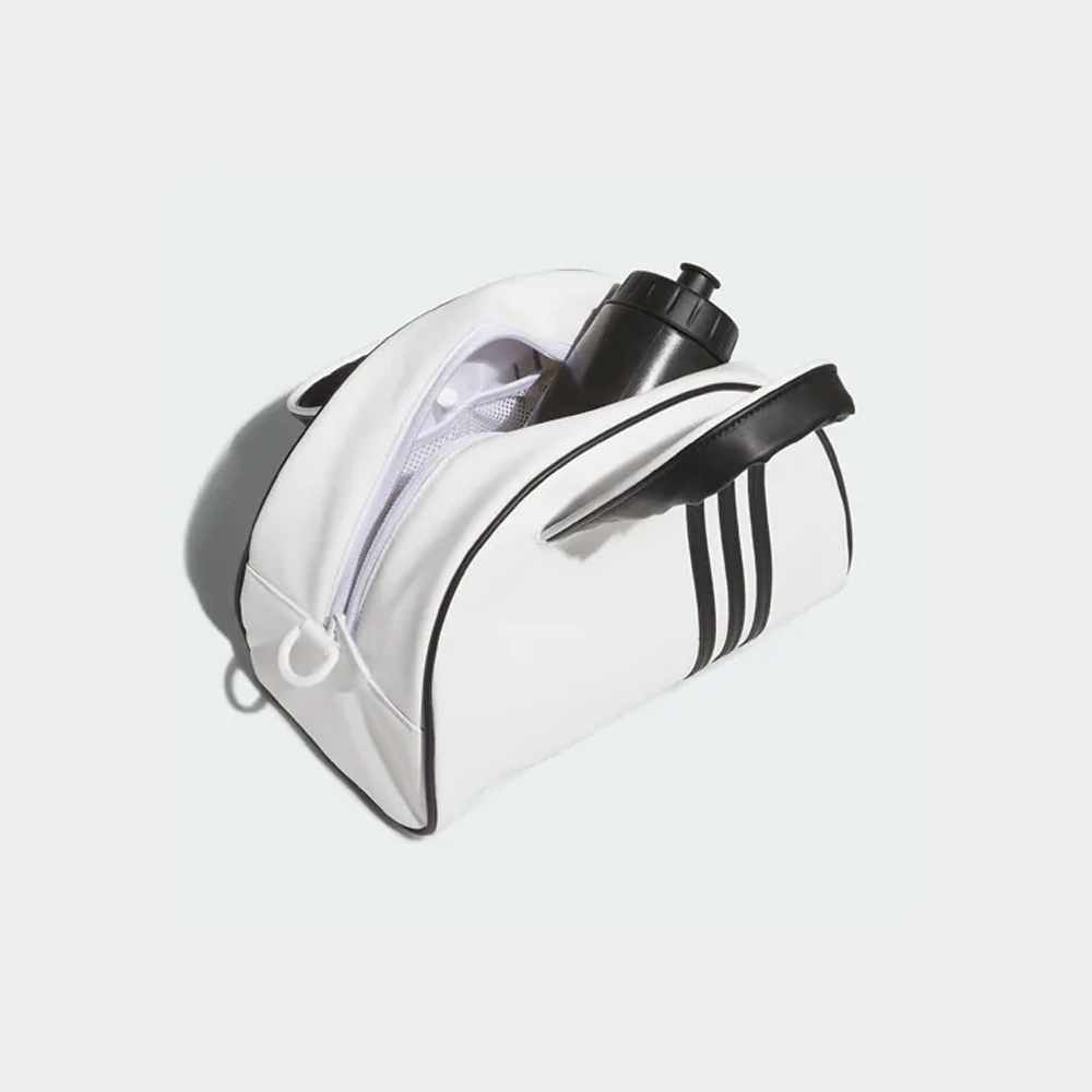 Adidas 高爾夫手提包 半月三條紋設計 黑/白, , large