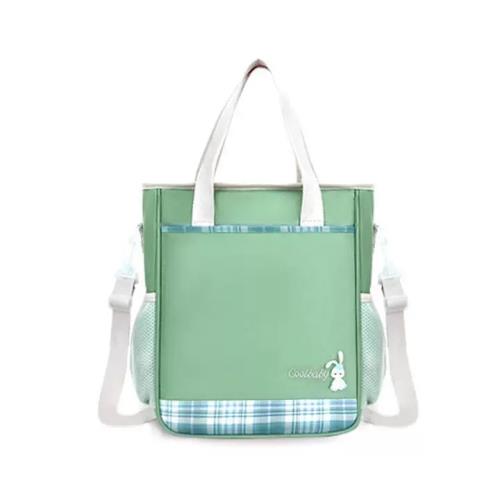 New elementary school backpack, crossbody/handbag, green
