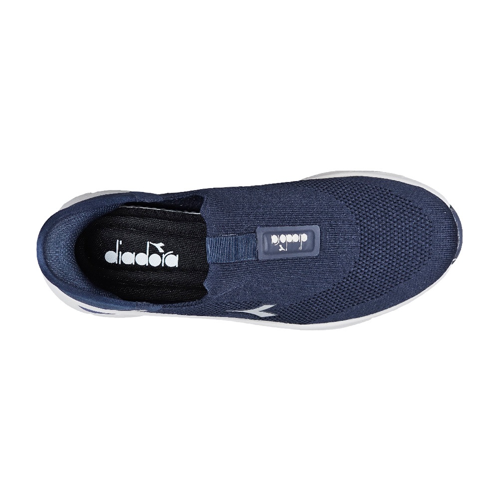 DIADORA迪亞多那 快易穿健走鞋 男運動鞋 休閒鞋 男鞋 寬楦 反光 透氣 吸震 彈力 耐用 耐磨 止滑 黑 藍, , large
