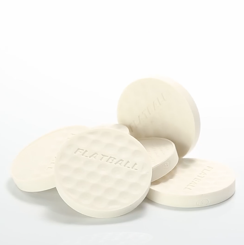 IZZO Golf Flatball Swing Golf Training Aid - White (6pcs), , large