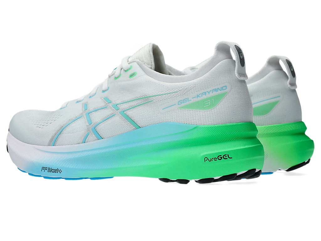 [秉宸] ASICS GEL-KAYANO 31 慢跑鞋 白x螢光 1011B867-100, , large