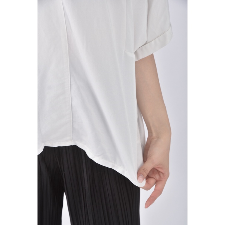 (S) lowrys farm質感西裝白色短袖上衣二手衣, , large