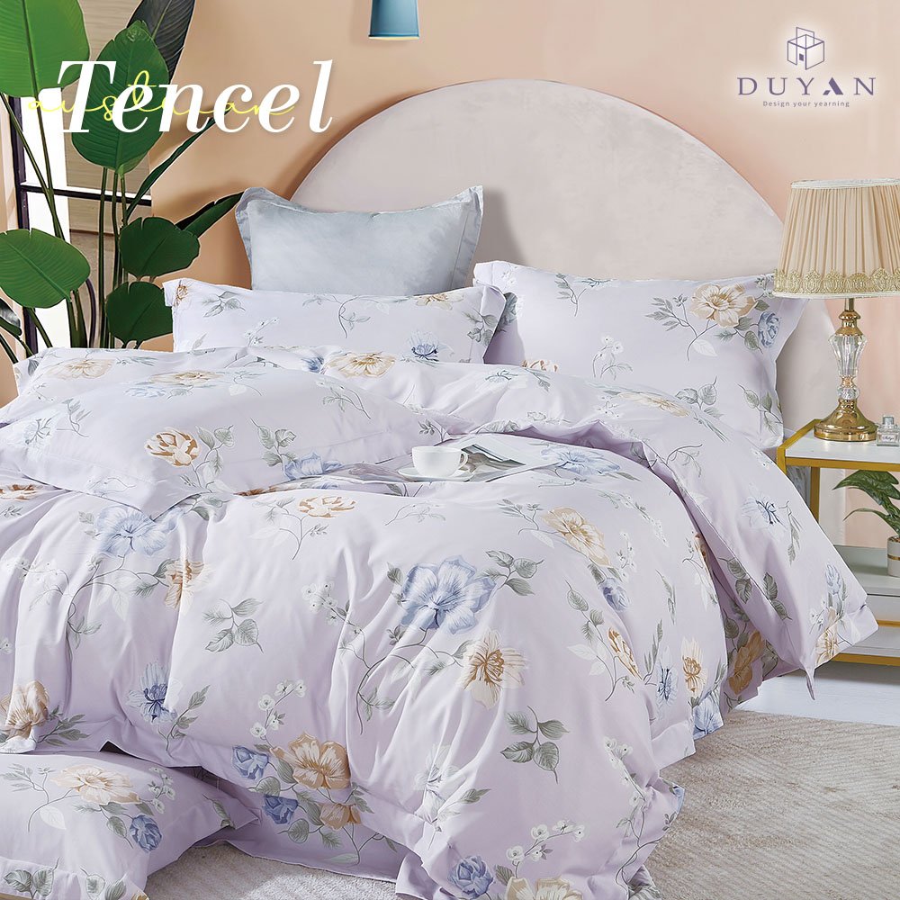 【DUYAN 竹漾】 奧地利天絲單人/雙人/加大床包鋪棉兩用被套組 / 多款任選 台灣製	, , large