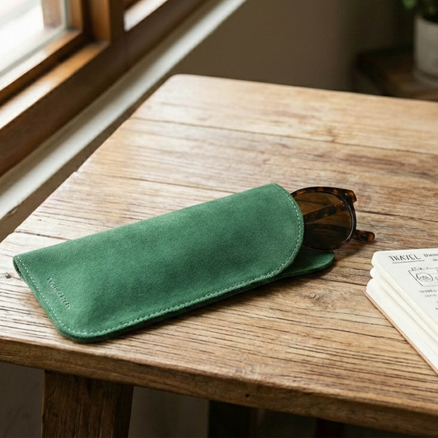 TRAVELMAR Travel Leather Glasses Case-Available in multiple colors, , large