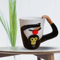 GS MALL 350ml 動物造型陶瓷杯 動物造型杯 陶瓷杯 馬克杯 水杯 動物杯 造型陶瓷杯 造型杯, , large