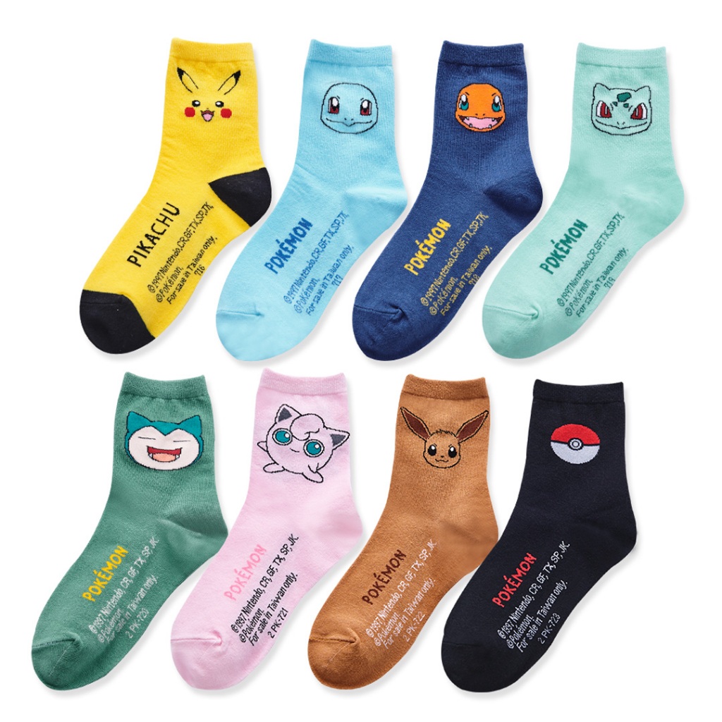 (多款)Pok&eacute;mon 精靈寶可夢1/2童襪 【ONEDER旺達】PK-716~723, , large