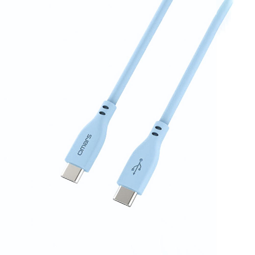 omars USB-C to USB-C Silicone Cable-Blue, , large