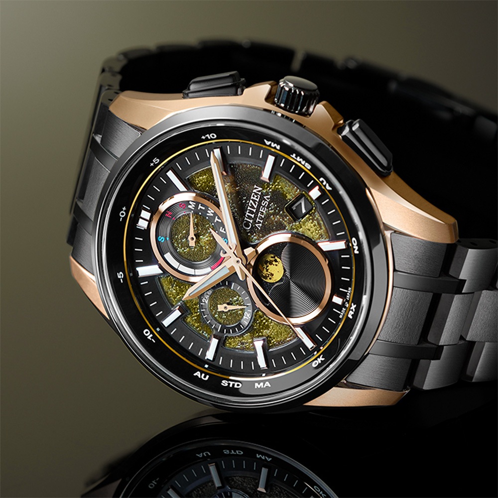 CITIZEN 星辰 HAKUTO-R 限量月相光動能電波手錶 BY1009-64Y, , large