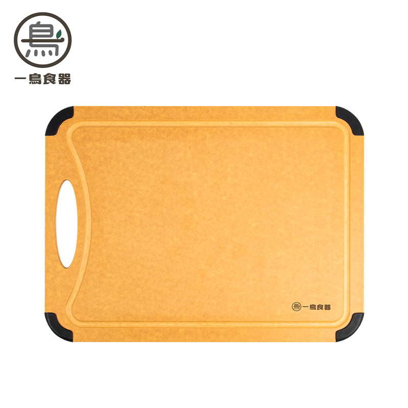 【金永利鋼刀】E1平頭水果刀+原木纖維防滑防霉砧板, , large