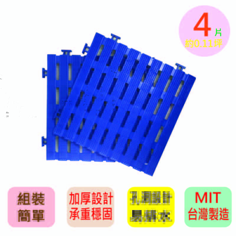 PMU PE PLASTIC MAT, 藍色, large