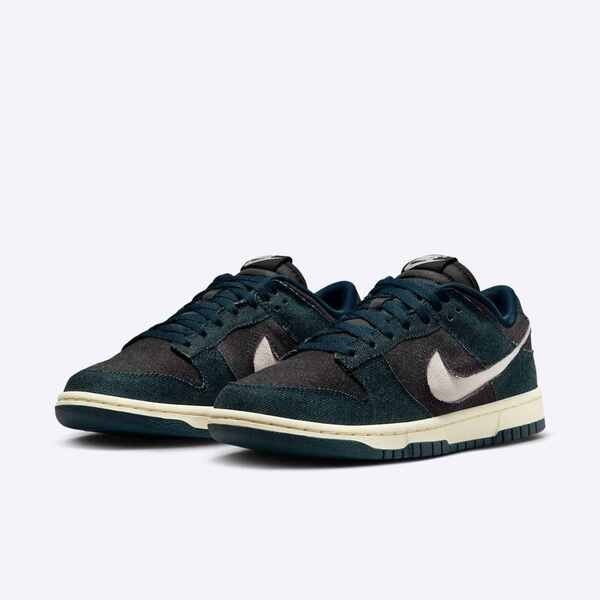 Kixpress-Nike 耐吉 WMNS Dunk Low 女 運動休閒鞋 復古鞋 低筒 牛仔布 黑藍 [HF1985-400], , large