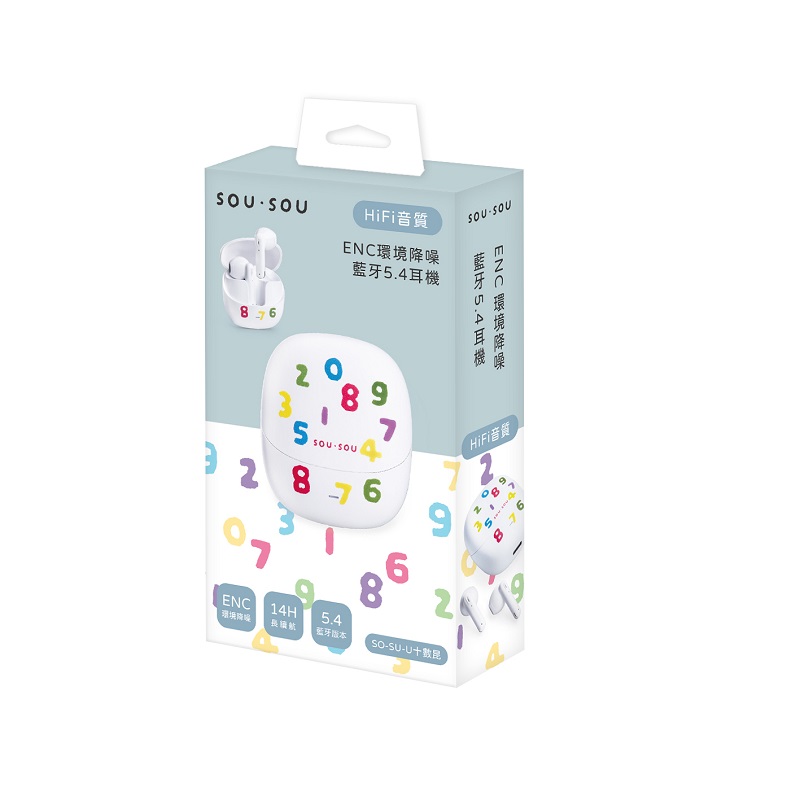 SOU．SOU ENC環境降噪藍牙5.4耳機, , large