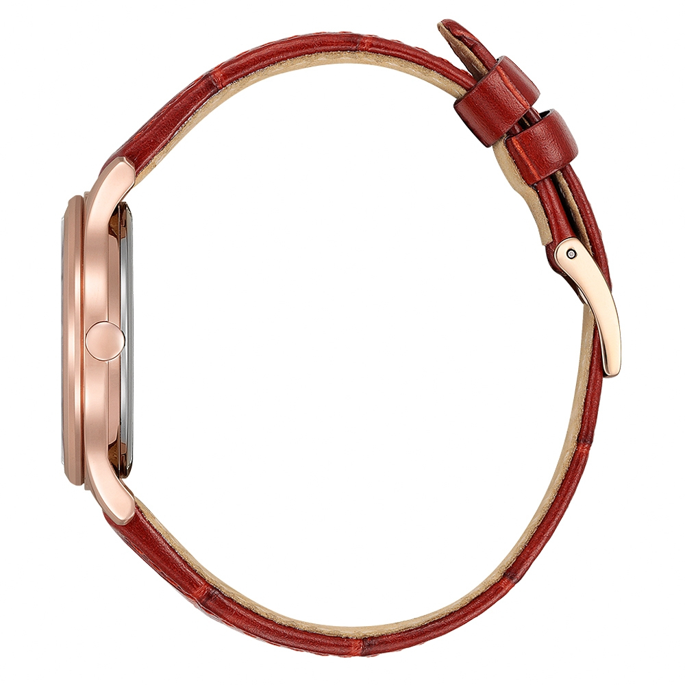 CITIZEN 星辰 光動能時尚菱格紋女錶-32mm EM0508-12A, , large